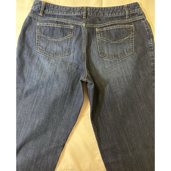 J. Jill Denim Womens Jeans Size 12 High Rise Straight Leg Blue Dark Wash - Picture 12 of 12